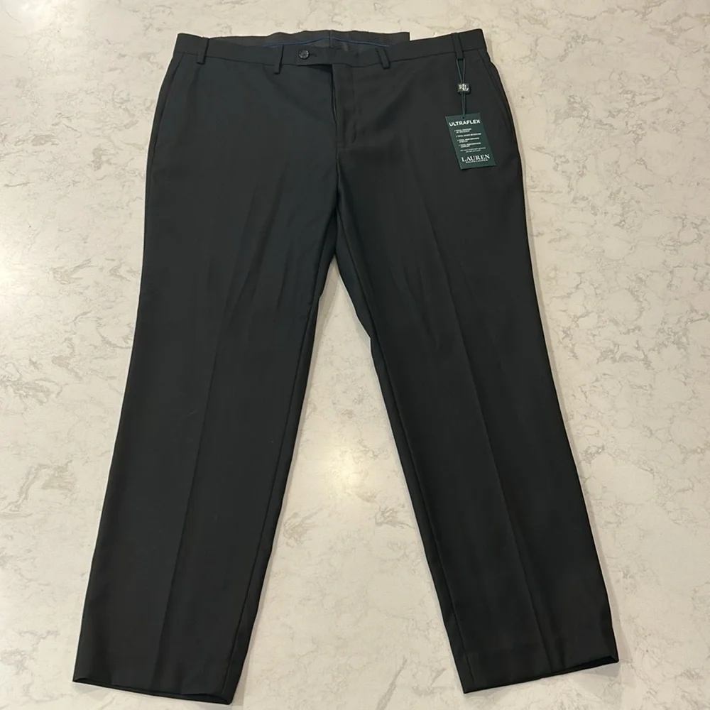Men’s Lauren Ralph Lauren Black Ultraflex Pants Norton Size 40/30 NWT